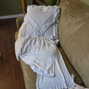 NWT BP Light Grey with White Women's Pajama Set-Size M